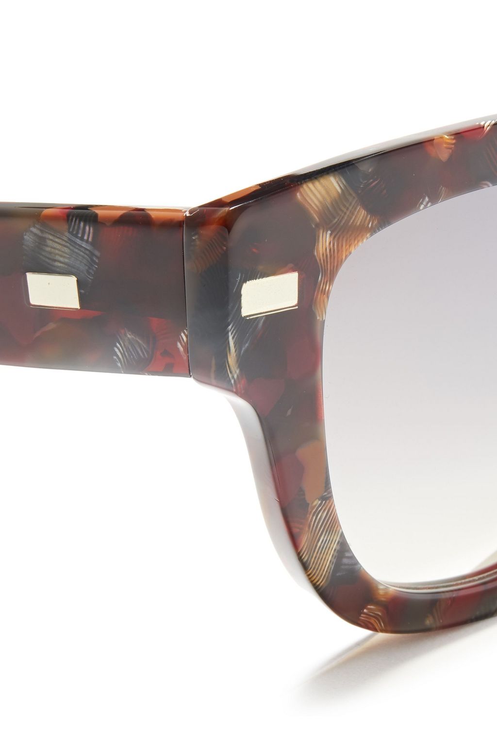 ACNE STUDIOS Square-fame printed acetate sunglasses