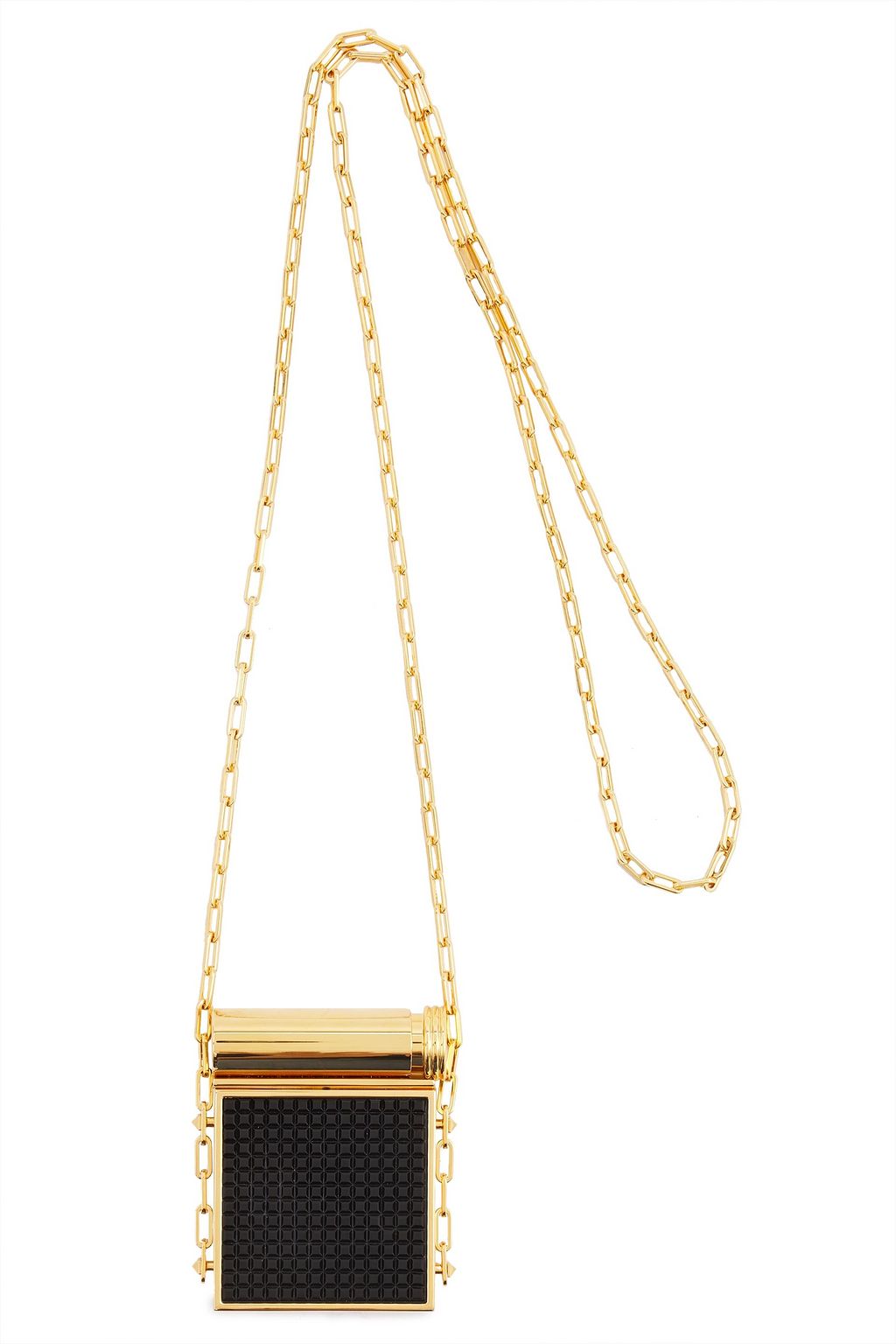 VALENTINO GARAVANI Gold-tone enamel compact mirror