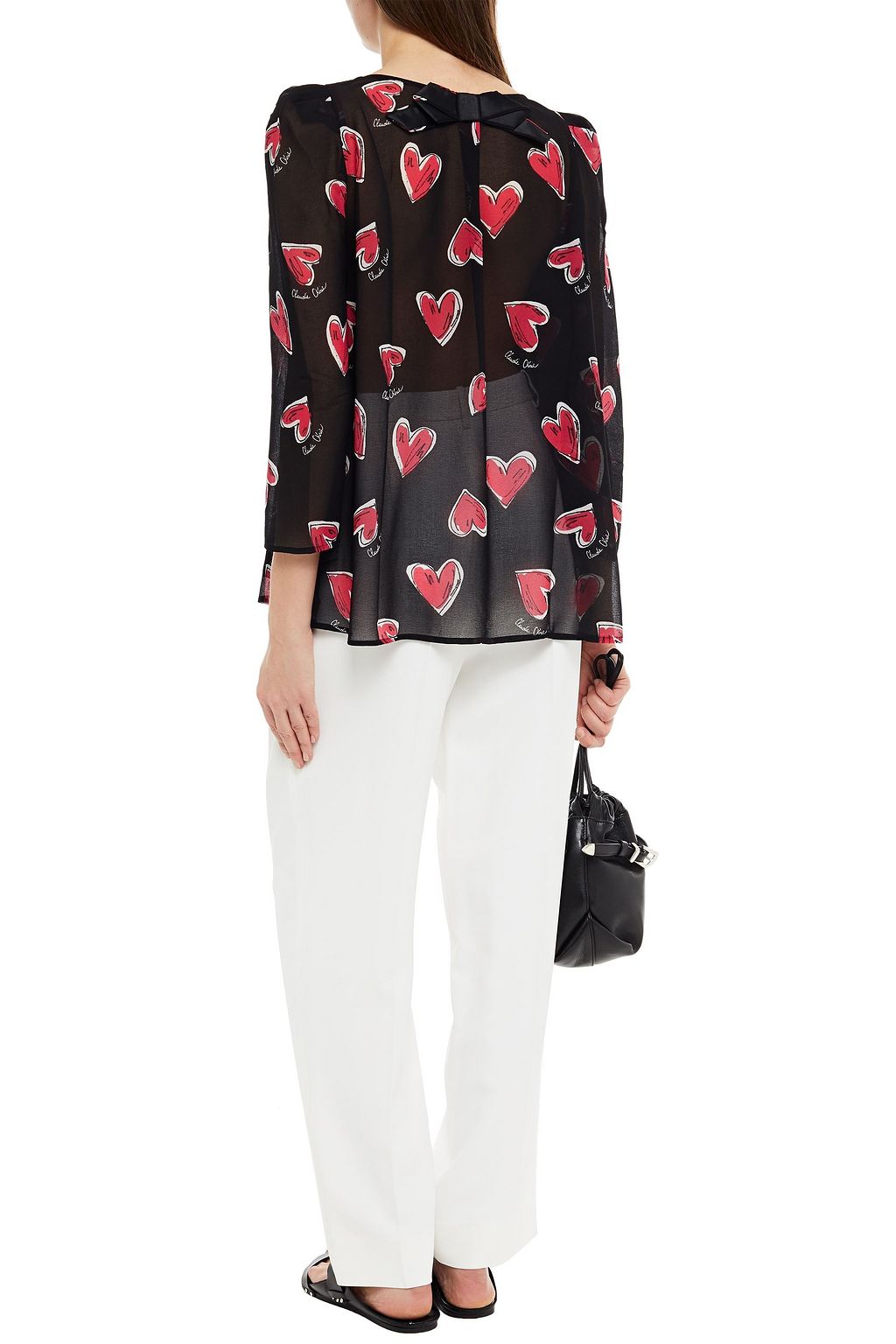 CLAUDIE PIERLOT Printed crepe de chine top