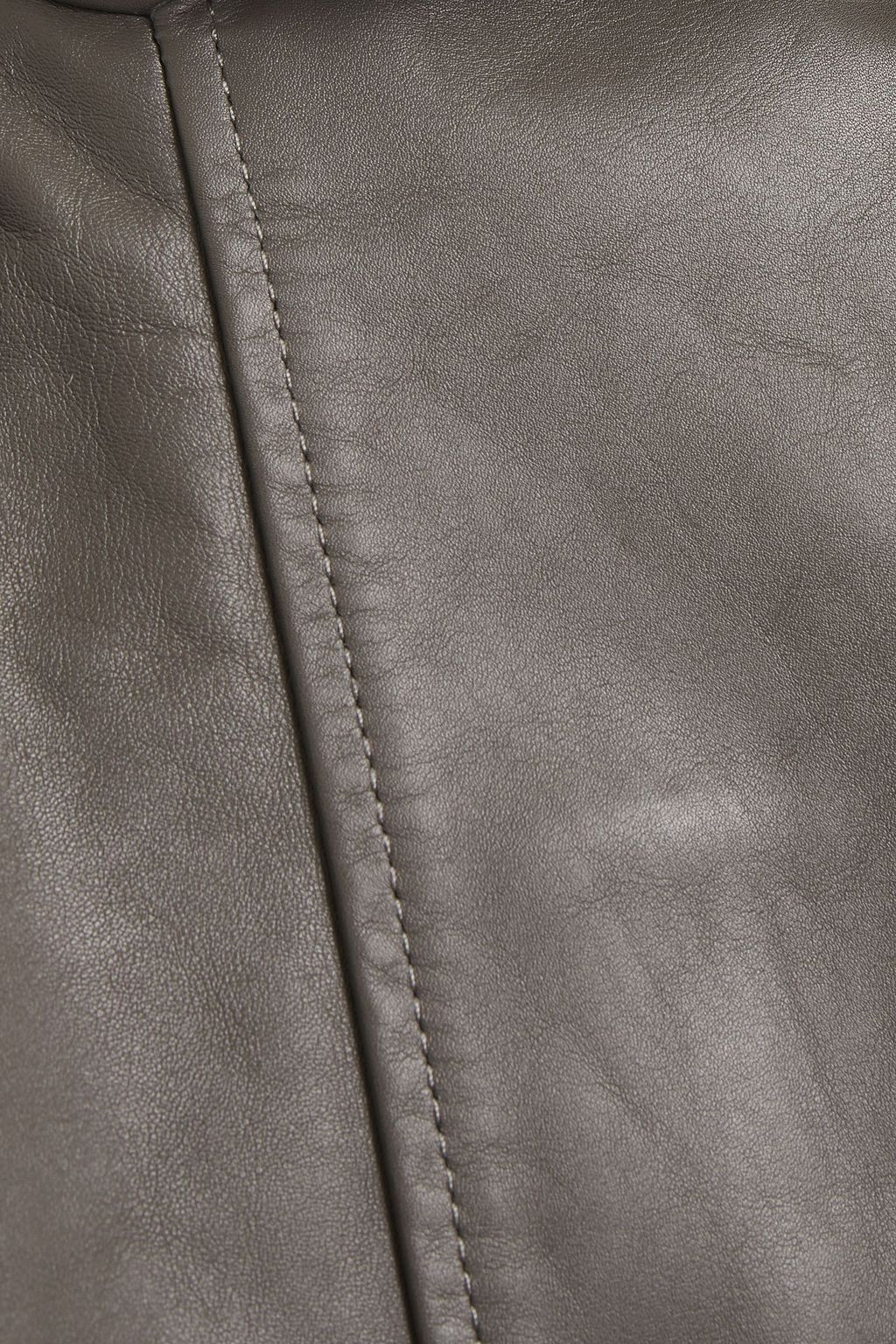 ACNE STUDIOS Zip-detailed leather jacket