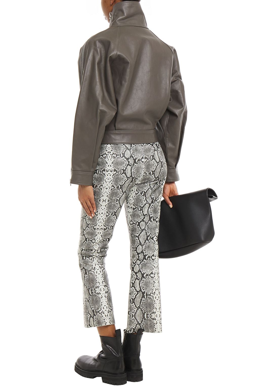 ACNE STUDIOS Zip-detailed leather jacket
