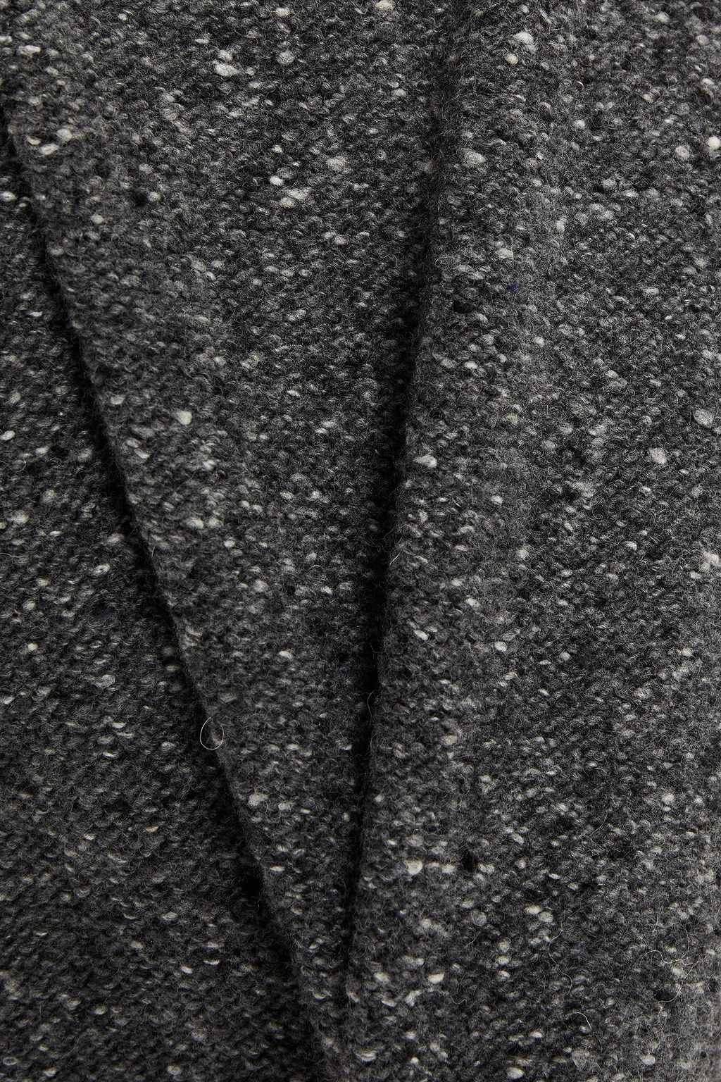 FRAME Marled recycled wool-blend bouclé sweater