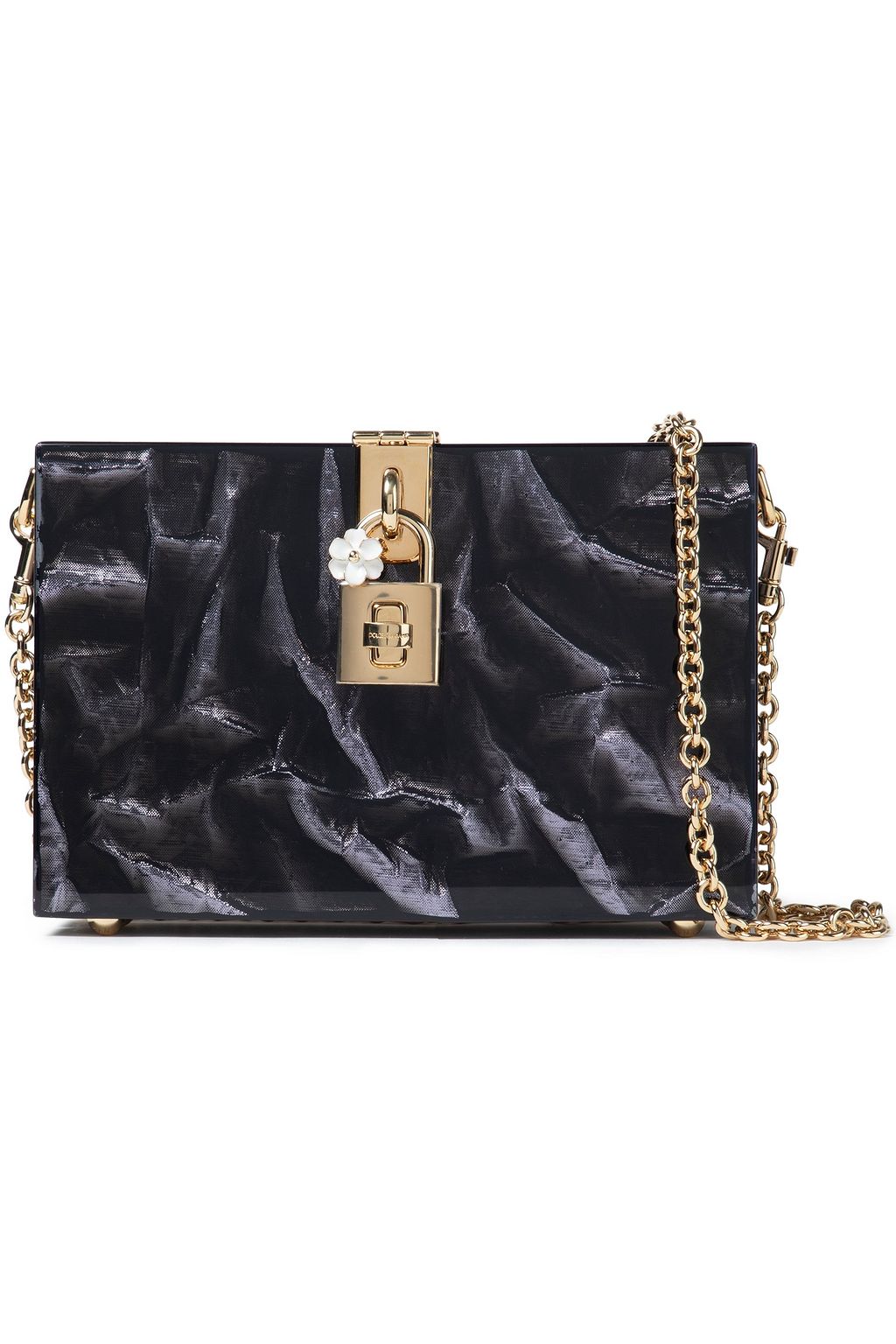 DOLCE&GABBANA Printed acrylic box clutch