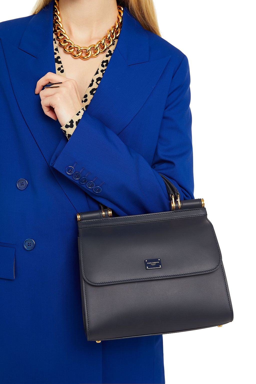 DOLCE&GABBANA Sicily 58 medium leather tote