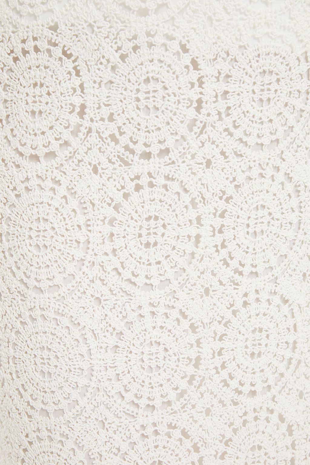 CLAUDIE PIERLOT Crocheted cotton-lace midi skirt