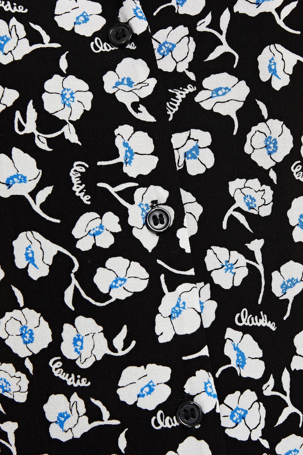 CLAUDIE PIERLOT Floral-print crepe shirt