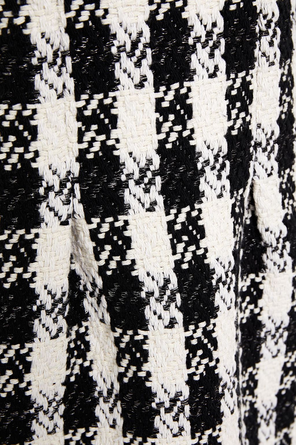 Black Rocky checked cotton-blend tweed 