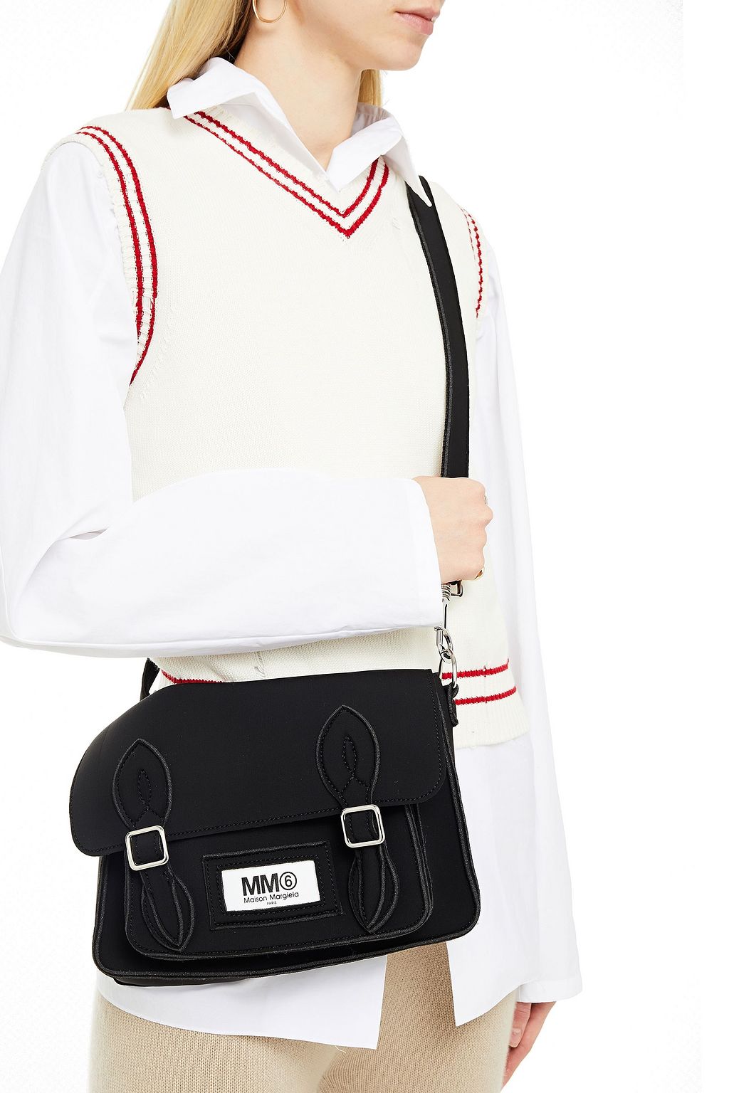 MM6 MAISON MARGIELA Logo-appliquéd neoprene