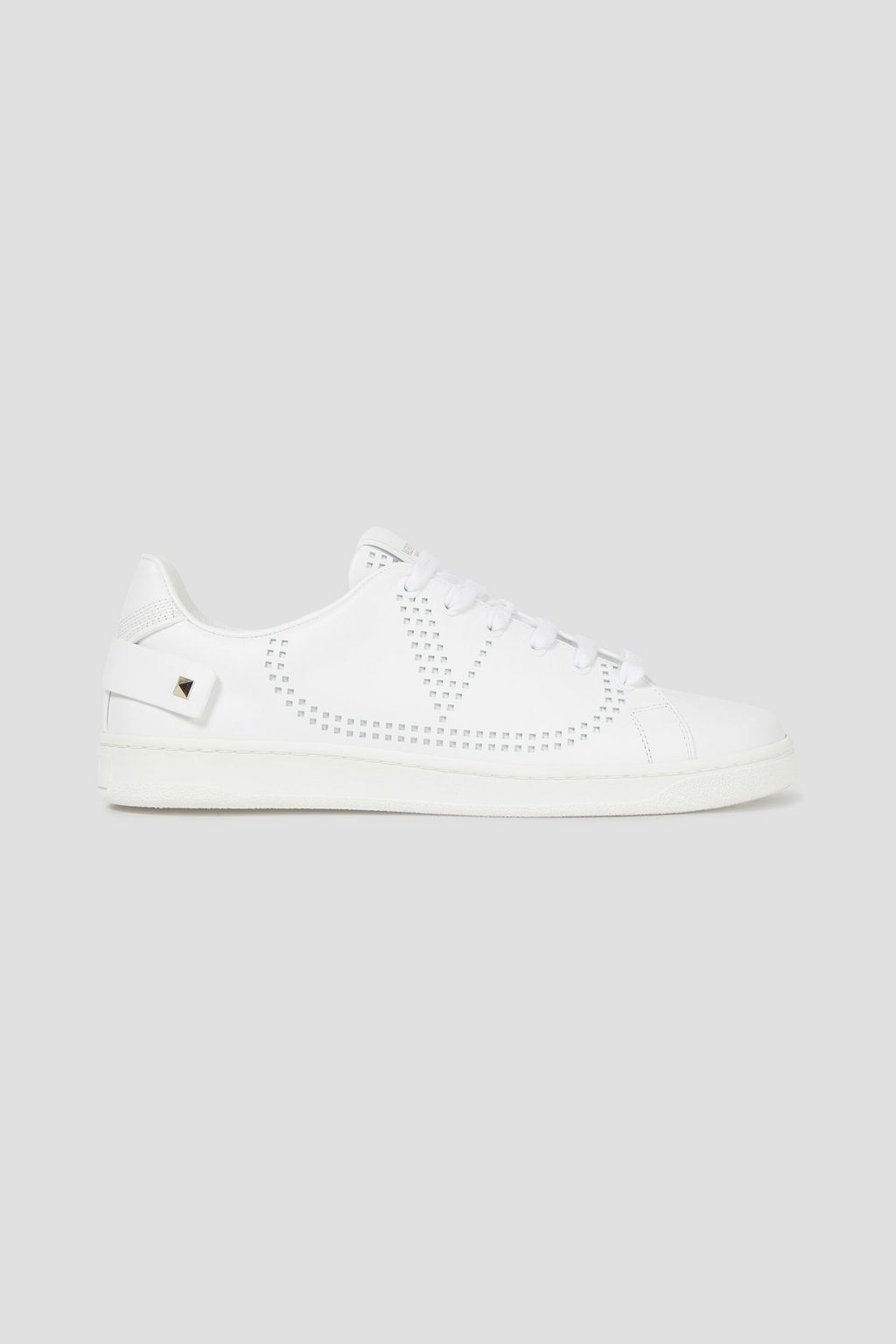 VALENTINO GARAVANI Backnet perforated leather sneakers | THE OUTNET