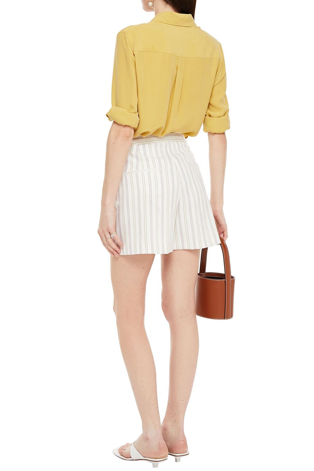 CLAUDIE PIERLOT Striped woven shorts