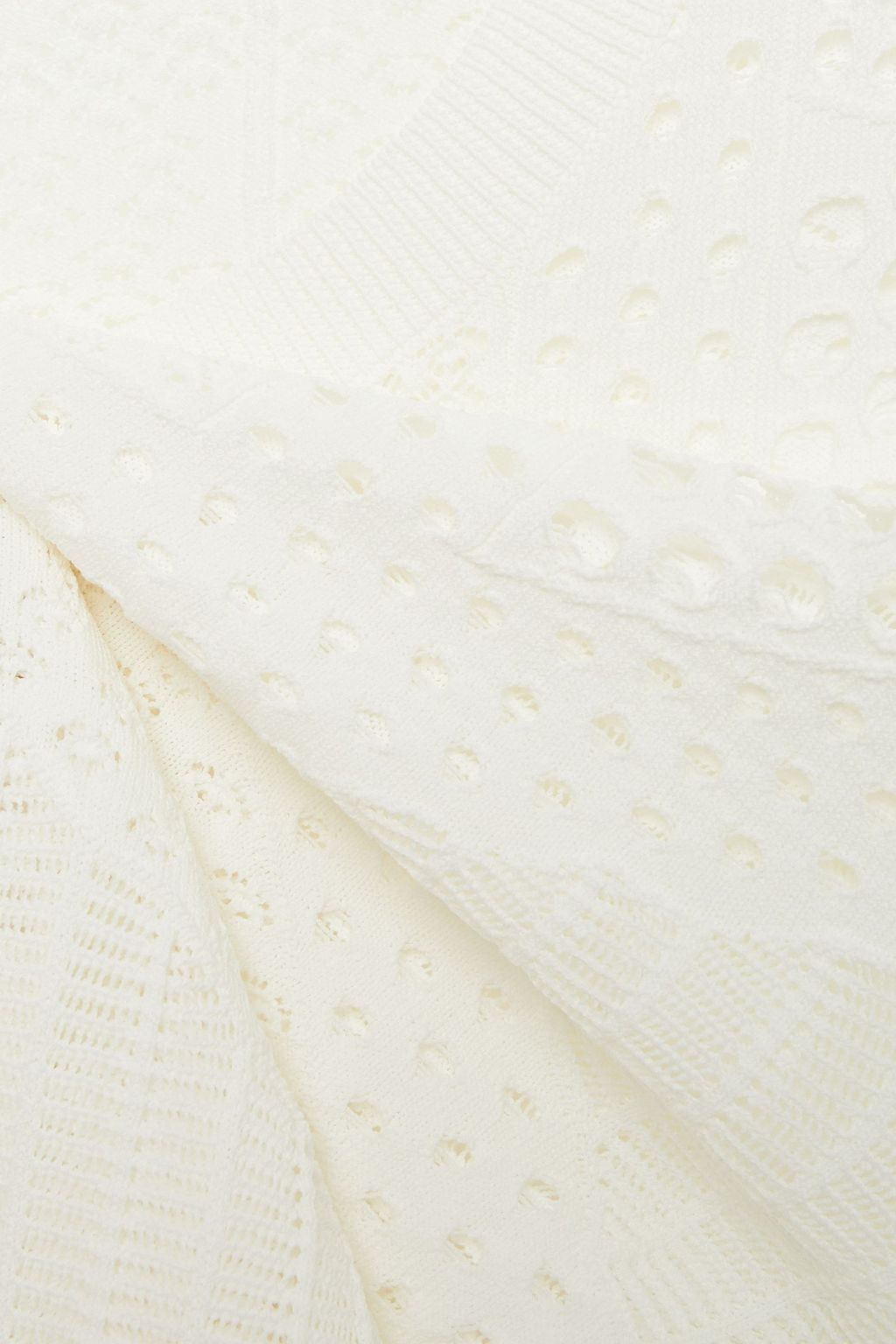 MAJE Pointelle-knit sweater