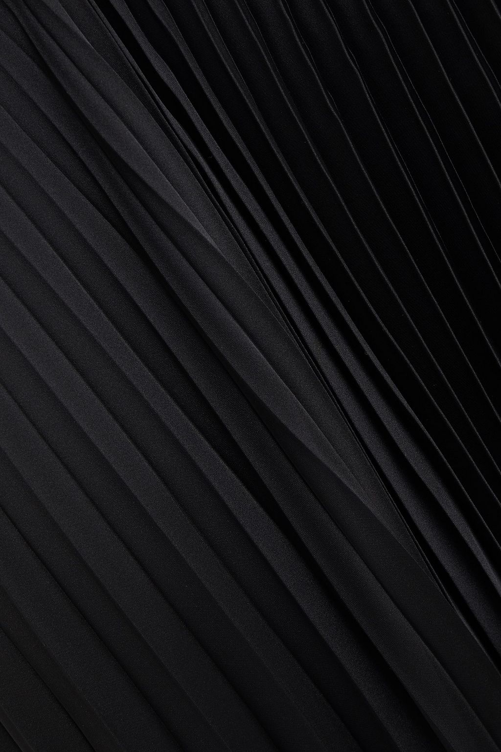 STELLA MCCARTNEY Asymmetric pleated satin skirt