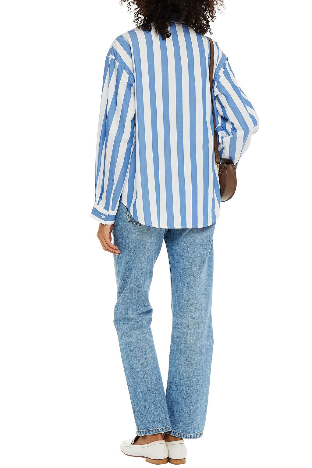 CLAUDIE PIERLOT Striped cotton-poplin shirt