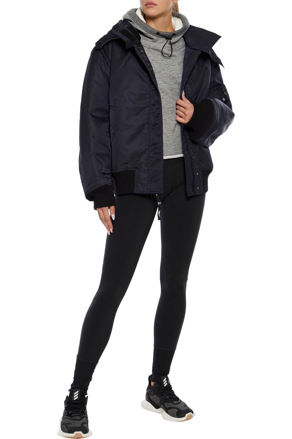 REEBOK X VICTORIA BECKHAM Shell hooded bomber jacket