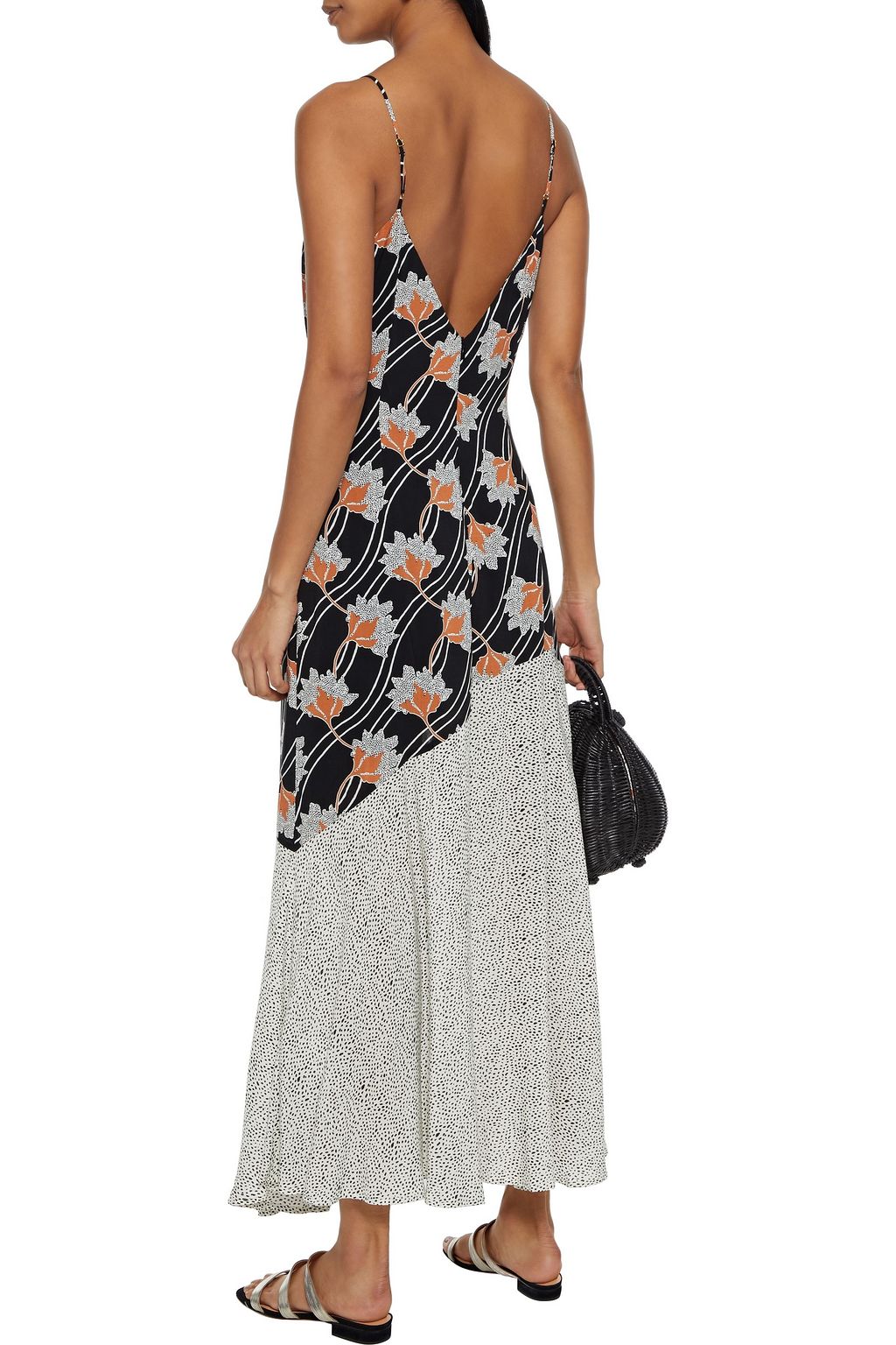 VIX PAULA HERMANNY Margot Erin paneled printed voile maxi dress