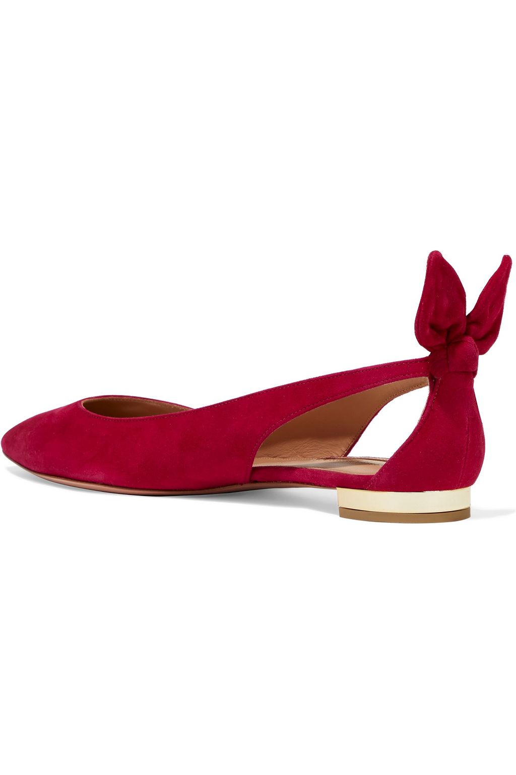 fuchsia suede flats
