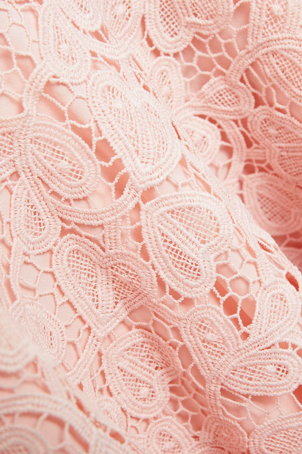 CLAUDIE PIERLOT Flared guipure lace dress