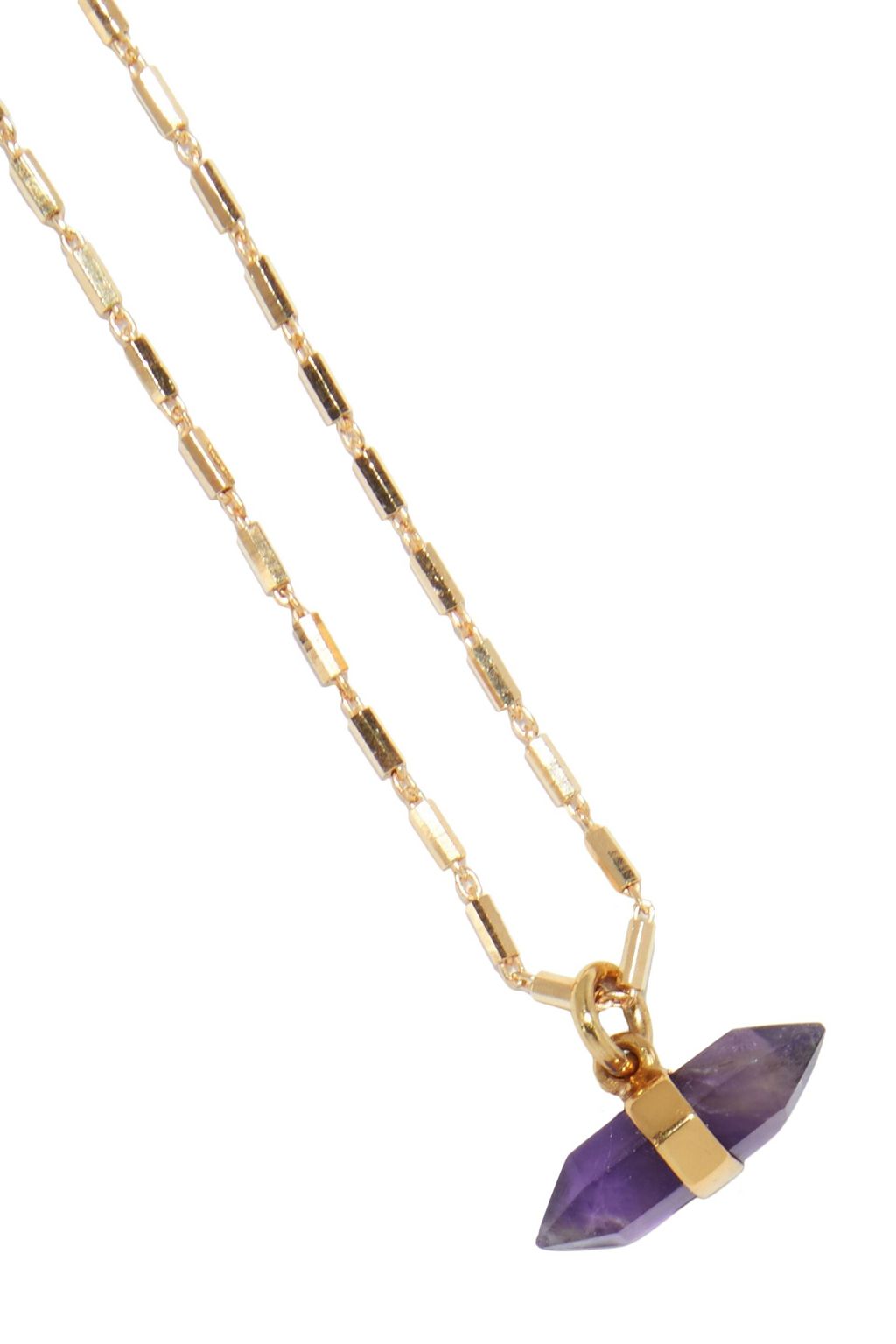 CORNELIA WEBB 24-karat gold-plated sterling silver amethyst necklace