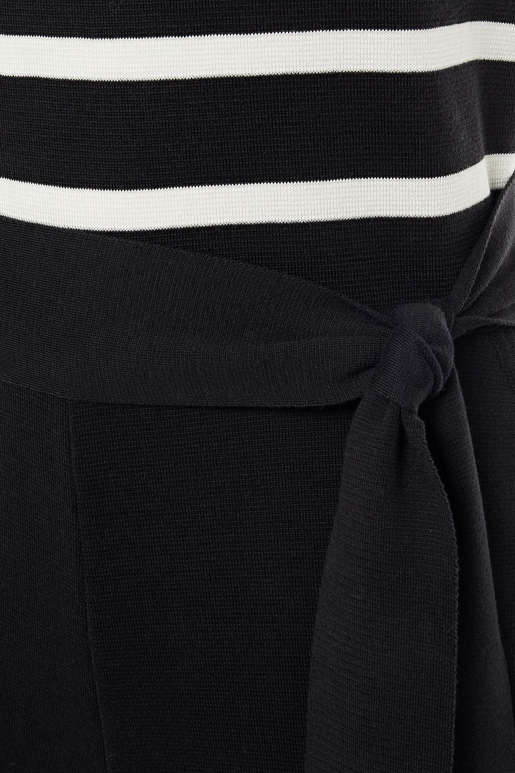 LORO PIANA Maya Bay belted striped silk and cotton-blend jumpsuit