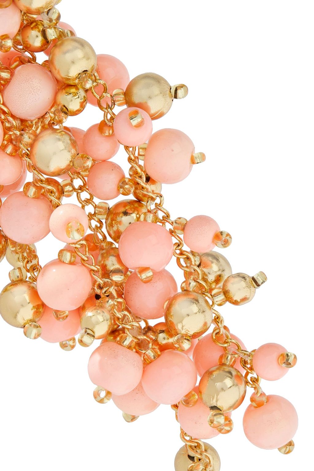 OSCAR DE LA RENTA Gold-tone beaded earrings