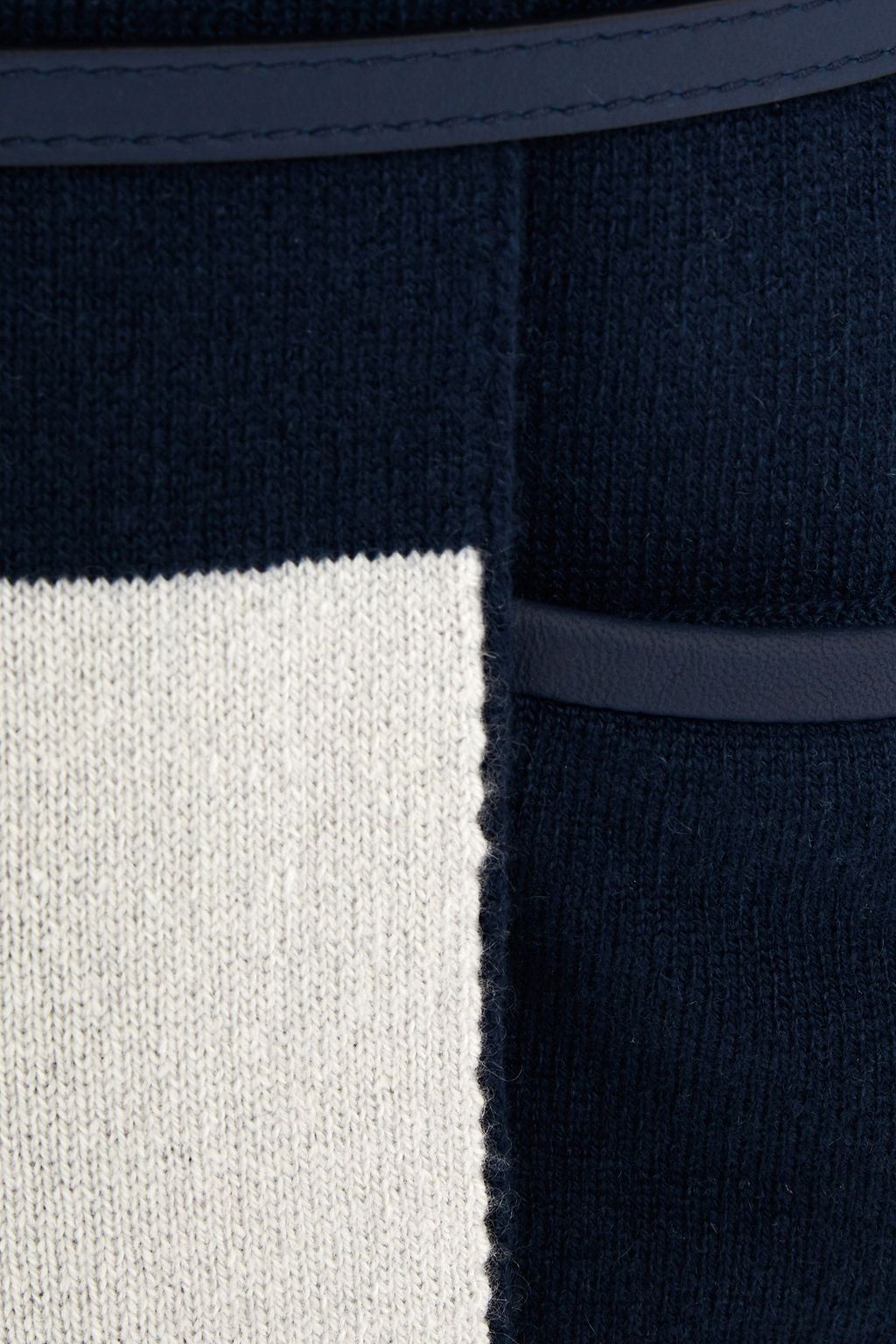 LORO PIANA Normandie reversible belted striped cashmere cardigan
