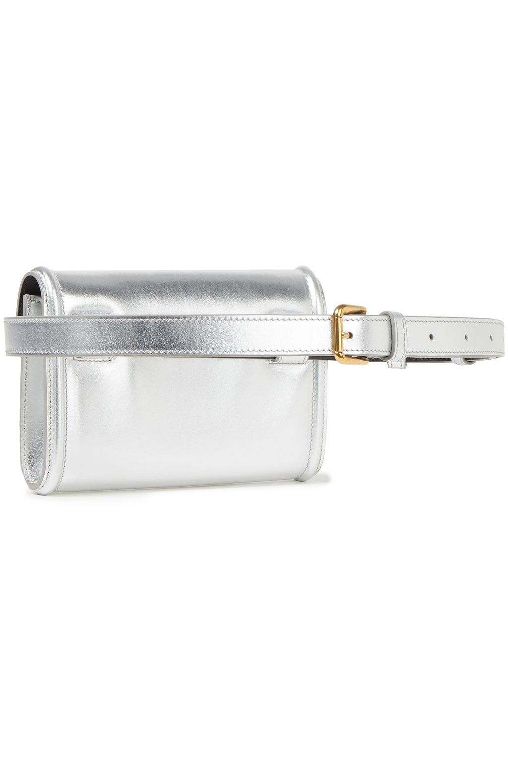 DOLCE&GABBANA Embellished metallic leather belt bag