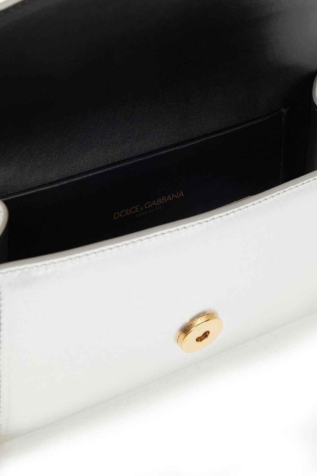 DOLCE&GABBANA Embellished metallic leather belt bag