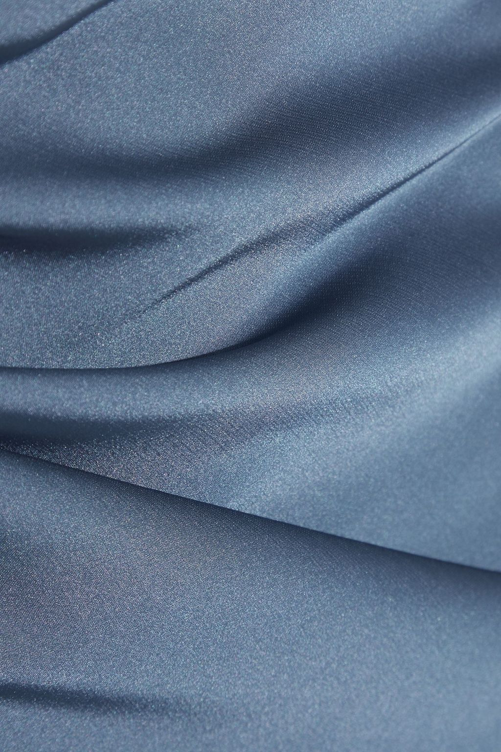 IRIS & INK Elizabeth satin midi skirt