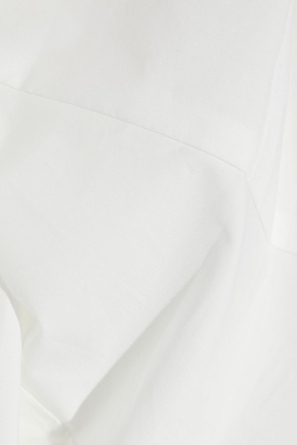 IRIS & INK Helen gathered cotton-poplin blouse