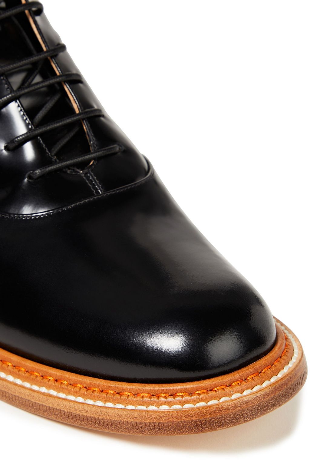 GABRIELA HEARST Robin lace-up glossed-leather ankle boots