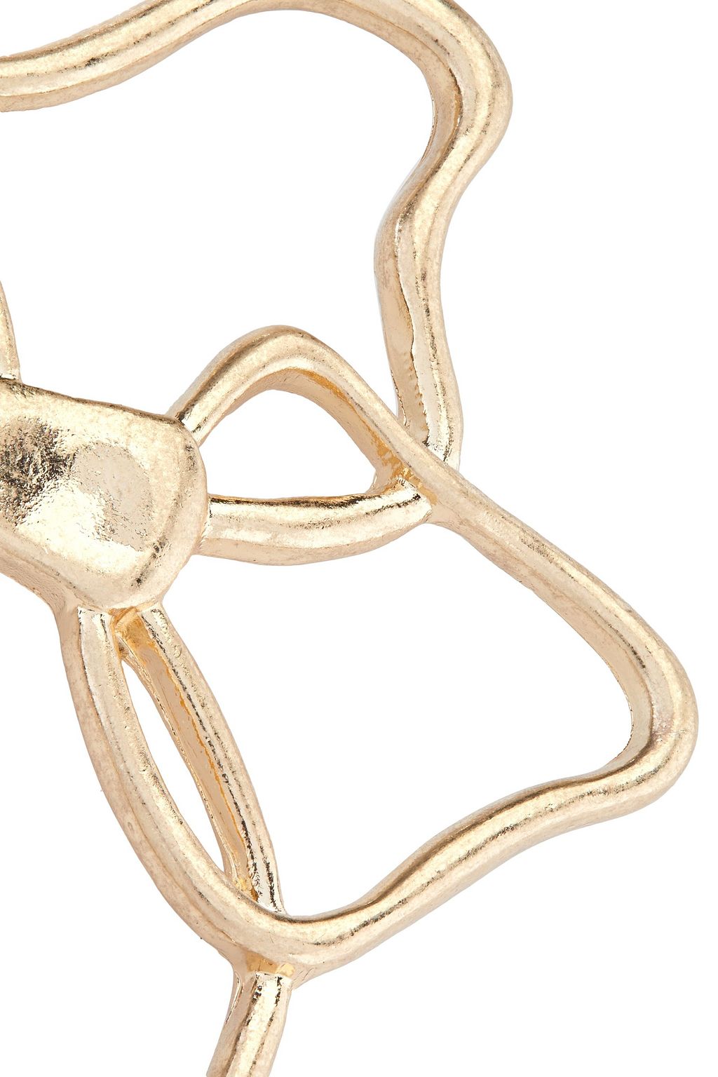 KENNETH JAY LANE 18-karat gold-plated earrings