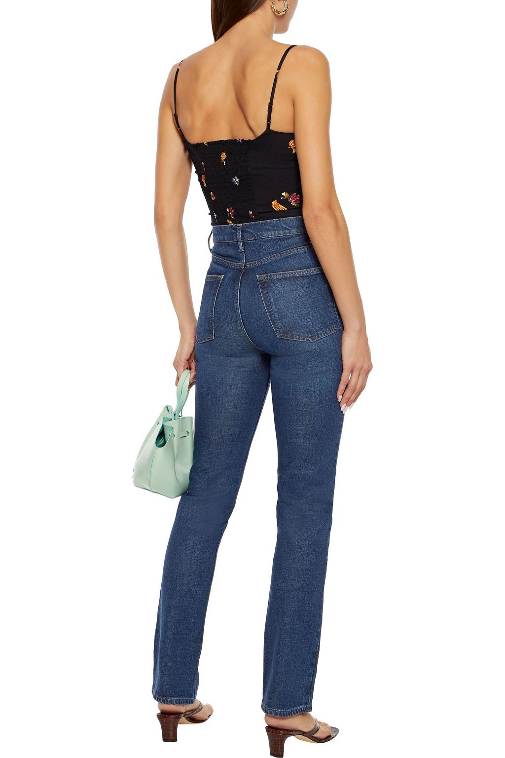 REFORMATION Liza high-rise slim-leg jeans