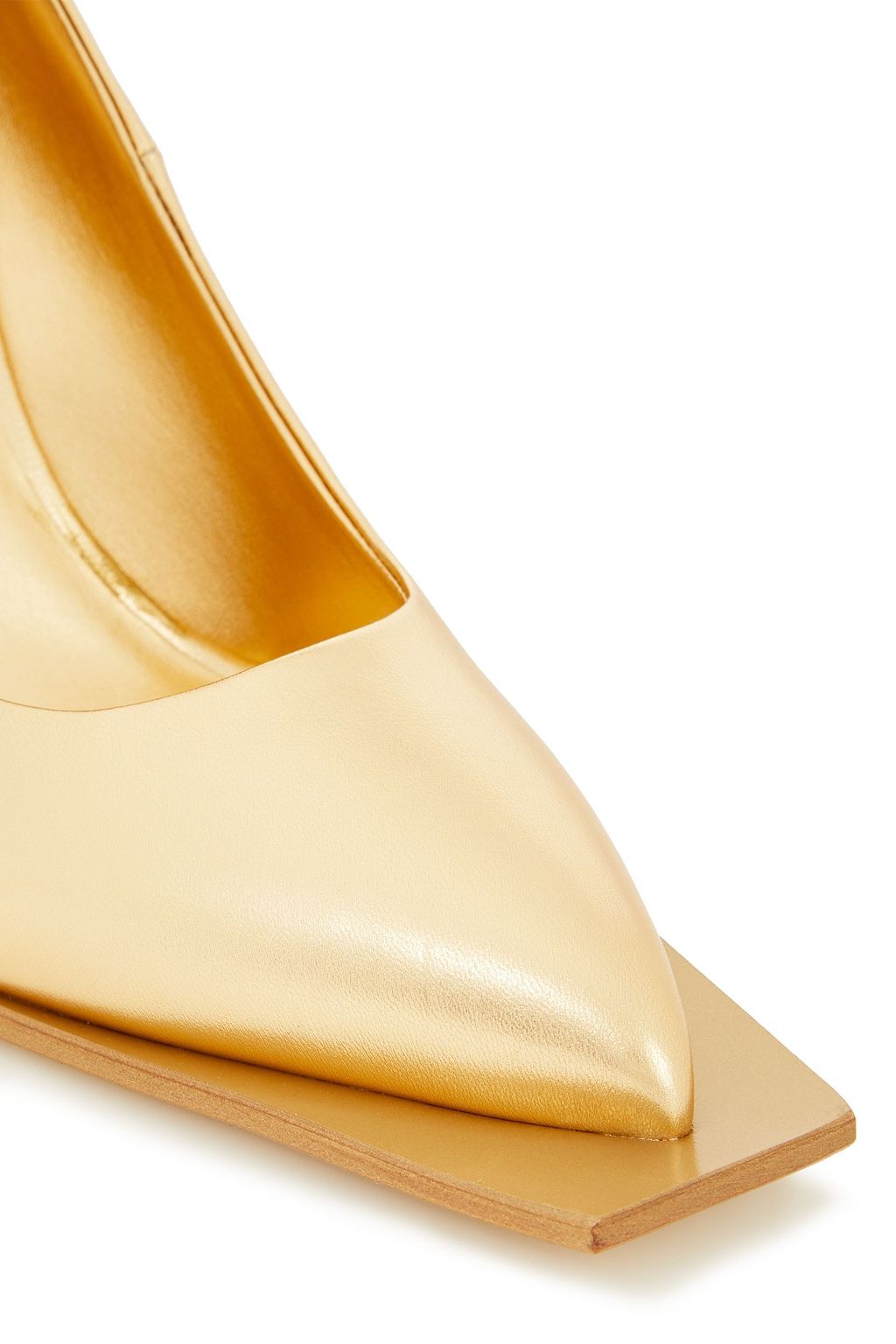 ACNE STUDIOS Metallic leather pumps