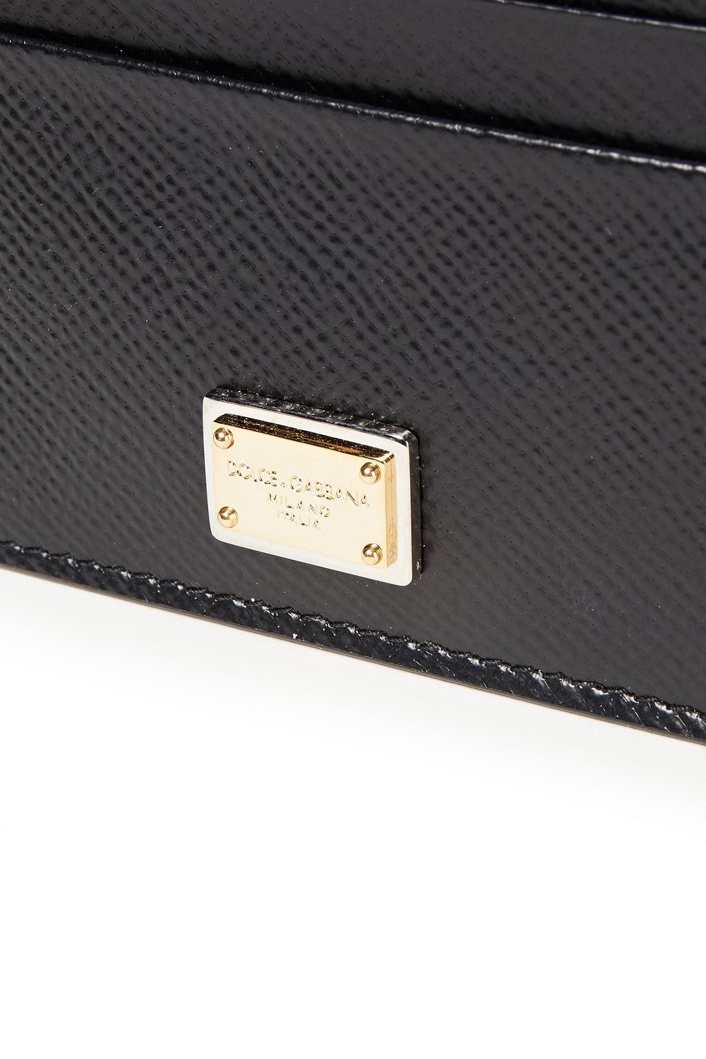 DOLCE&GABBANA Textured-leather cardholder