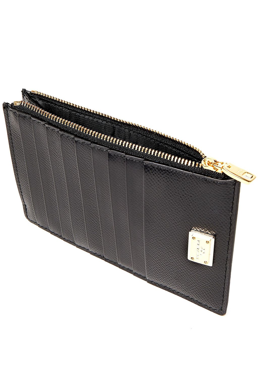 DOLCE&GABBANA Textured-leather cardholder