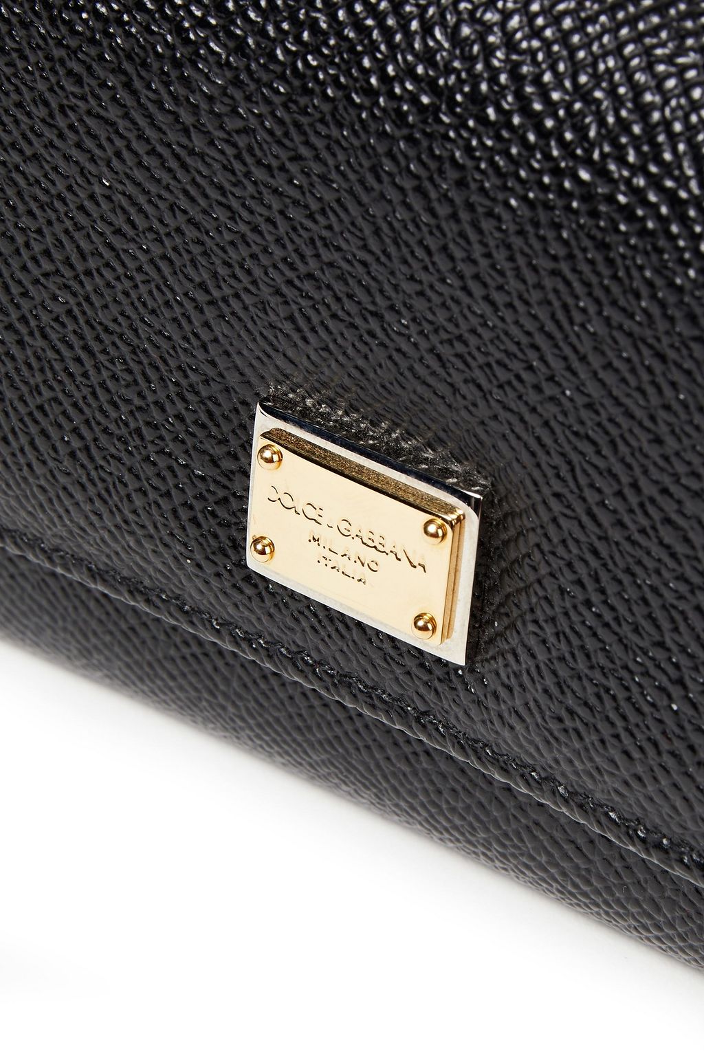DOLCE&GABBANA Textured-leather wallet