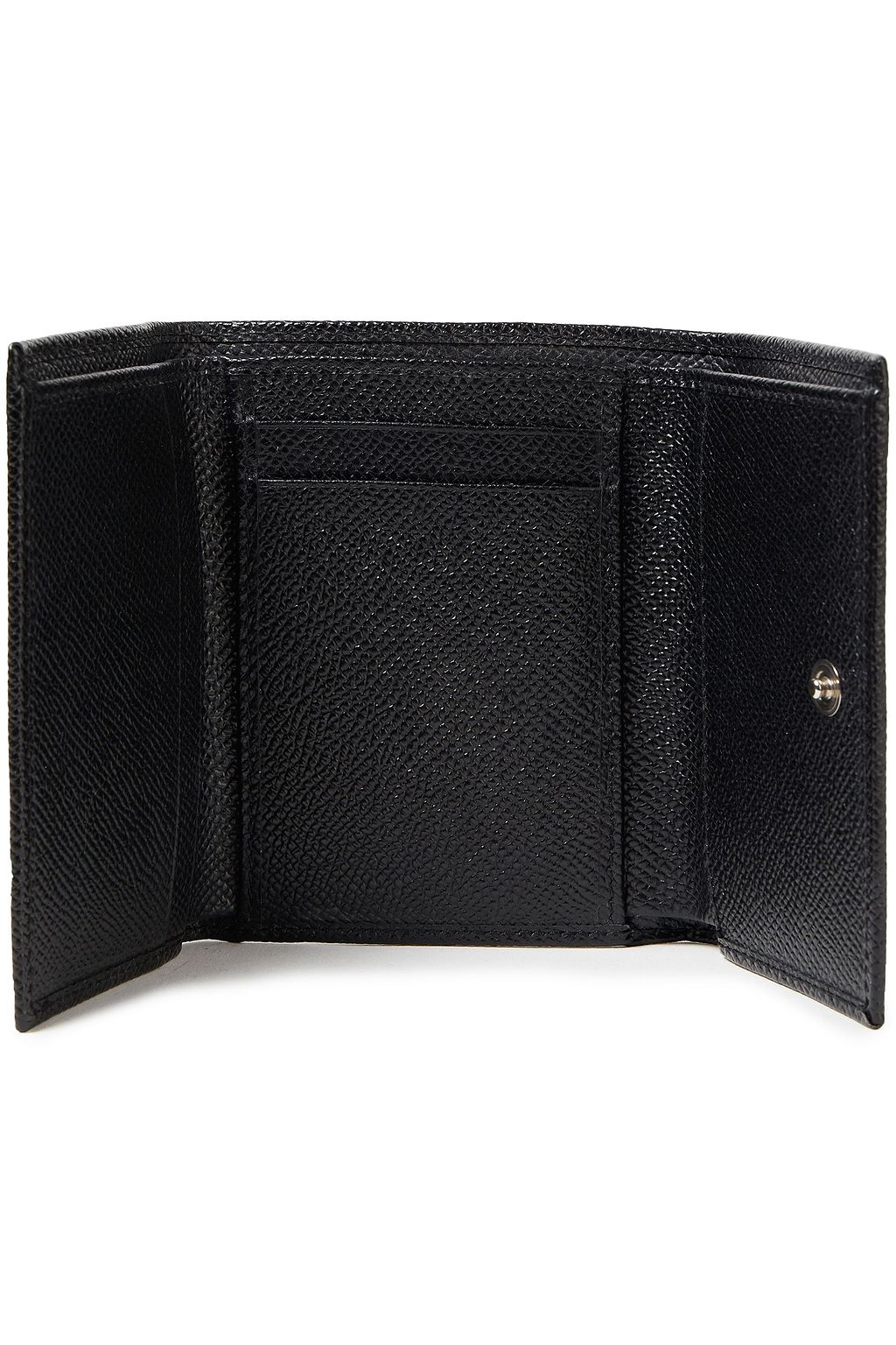 DOLCE&GABBANA Logo-embellished textured-leather wallet