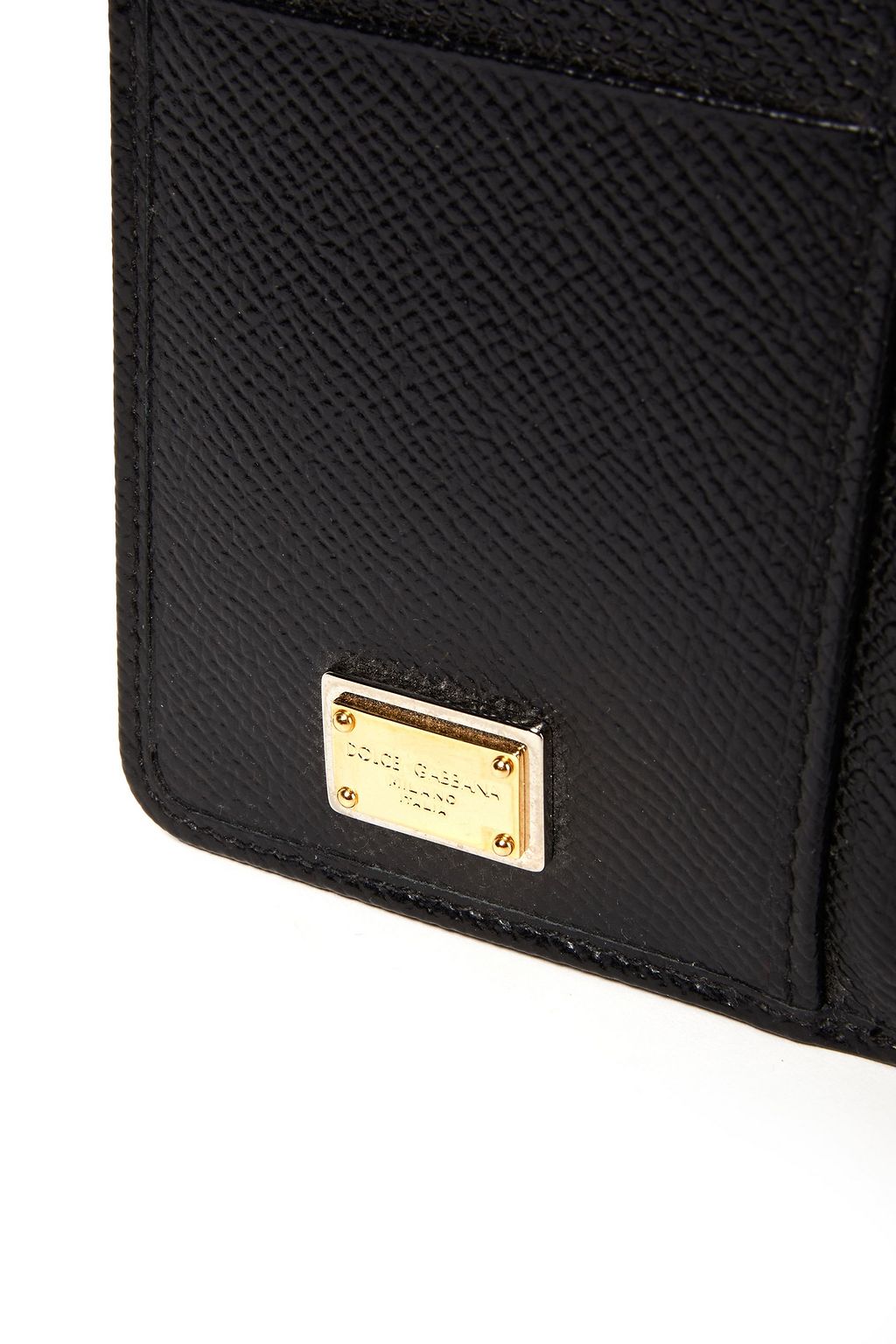 DOLCE&GABBANA Textured-leather cardholder