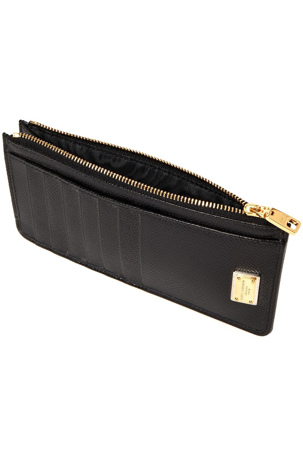 DOLCE&GABBANA Textured-leather cardholder