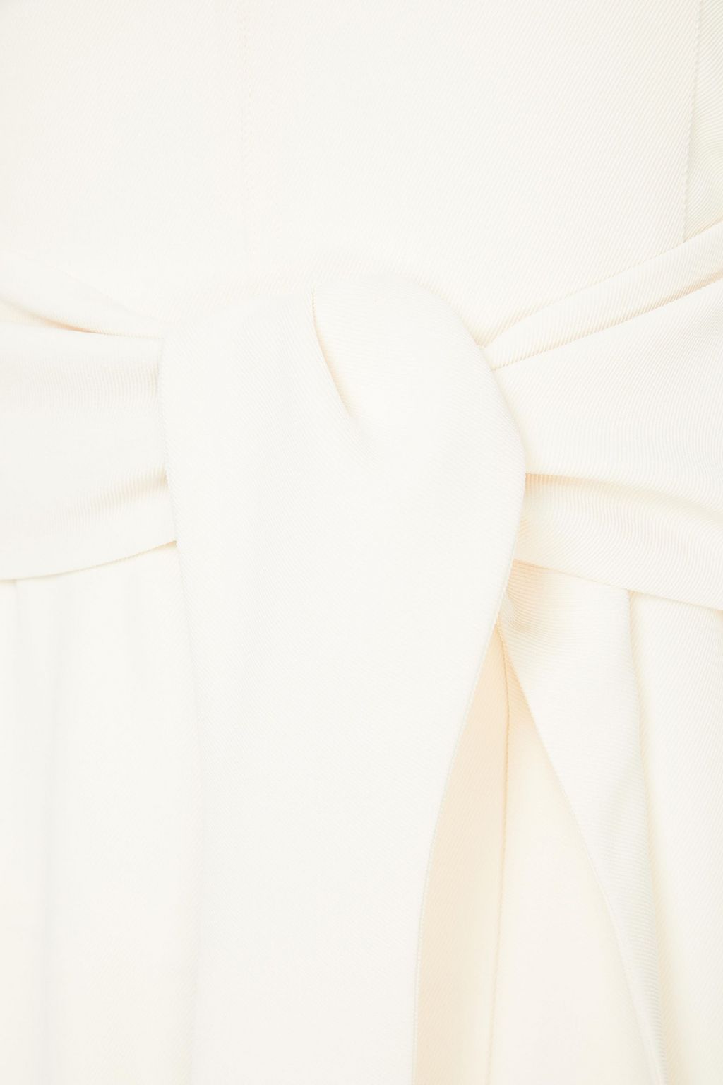 CLAUDIE PIERLOT Cropped tie-front twill jumpsuit