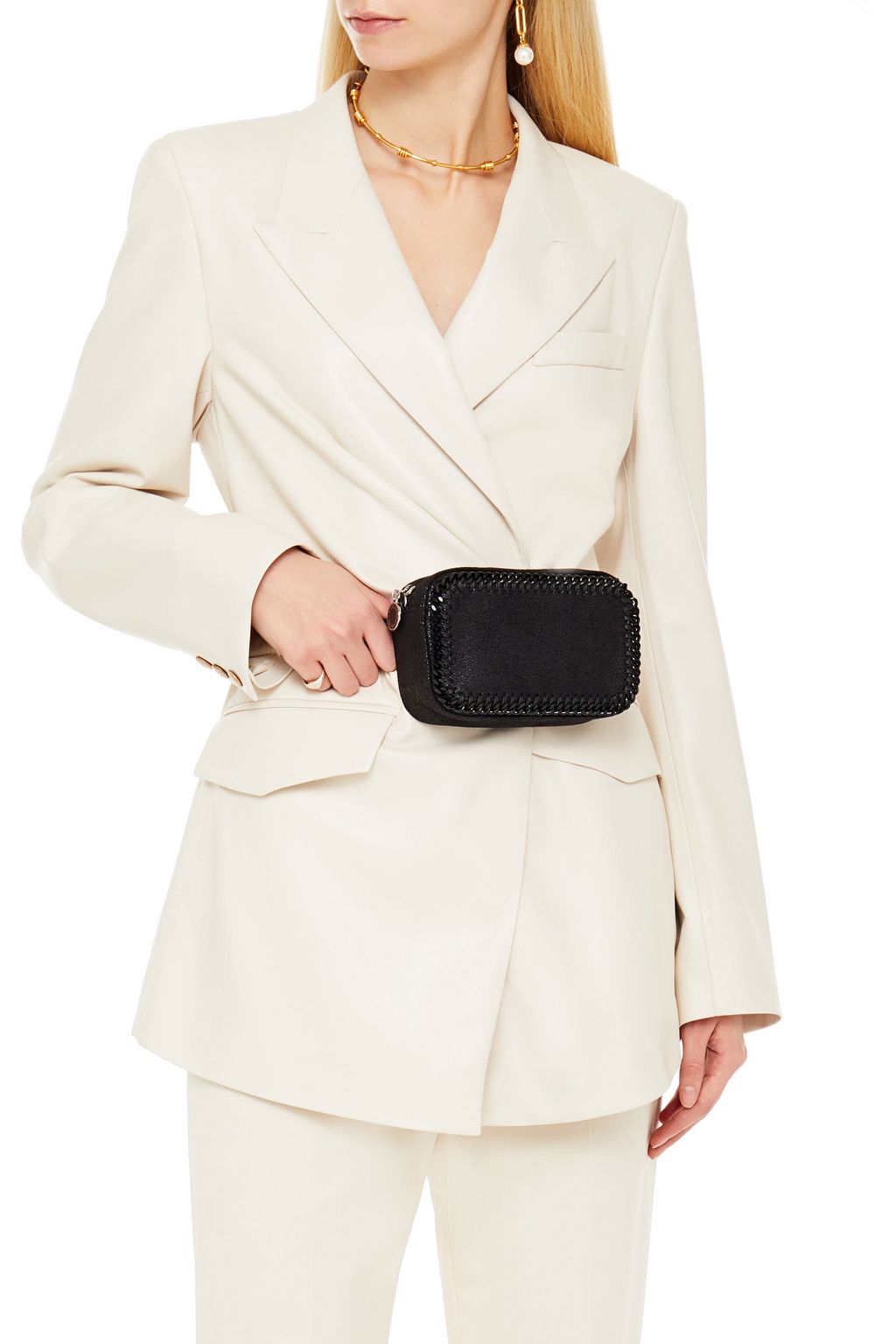 STELLA MCCARTNEY Falabella faux brushed-leather belt bag