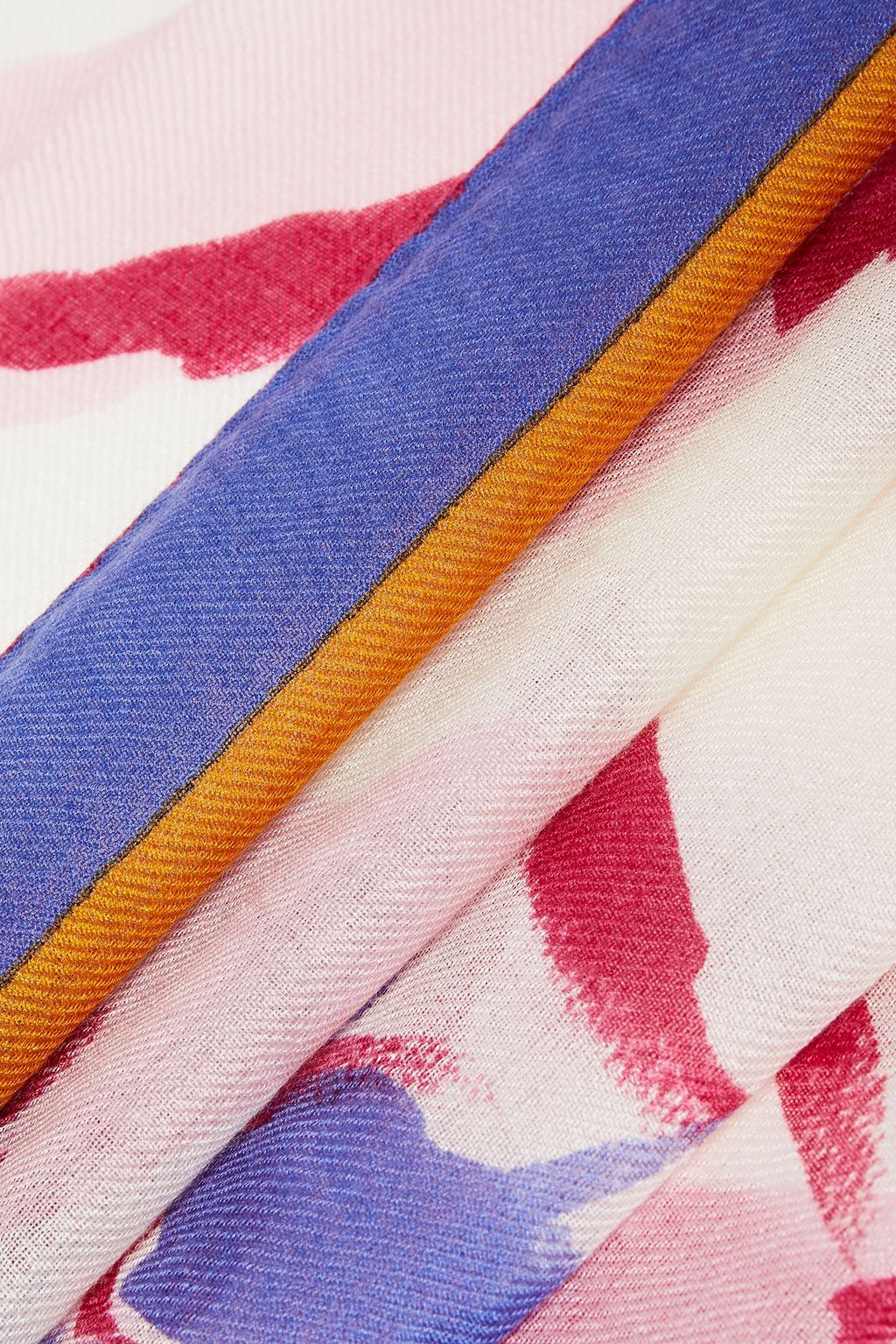 LORO PIANA Floral-print cashmere and silk-blend scarf