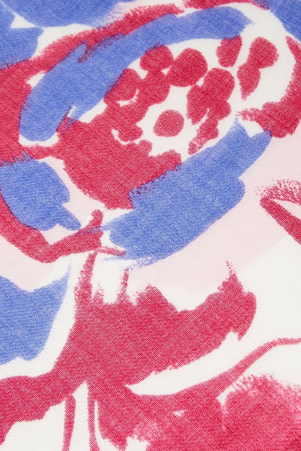 LORO PIANA Floral-print cashmere and silk-blend scarf