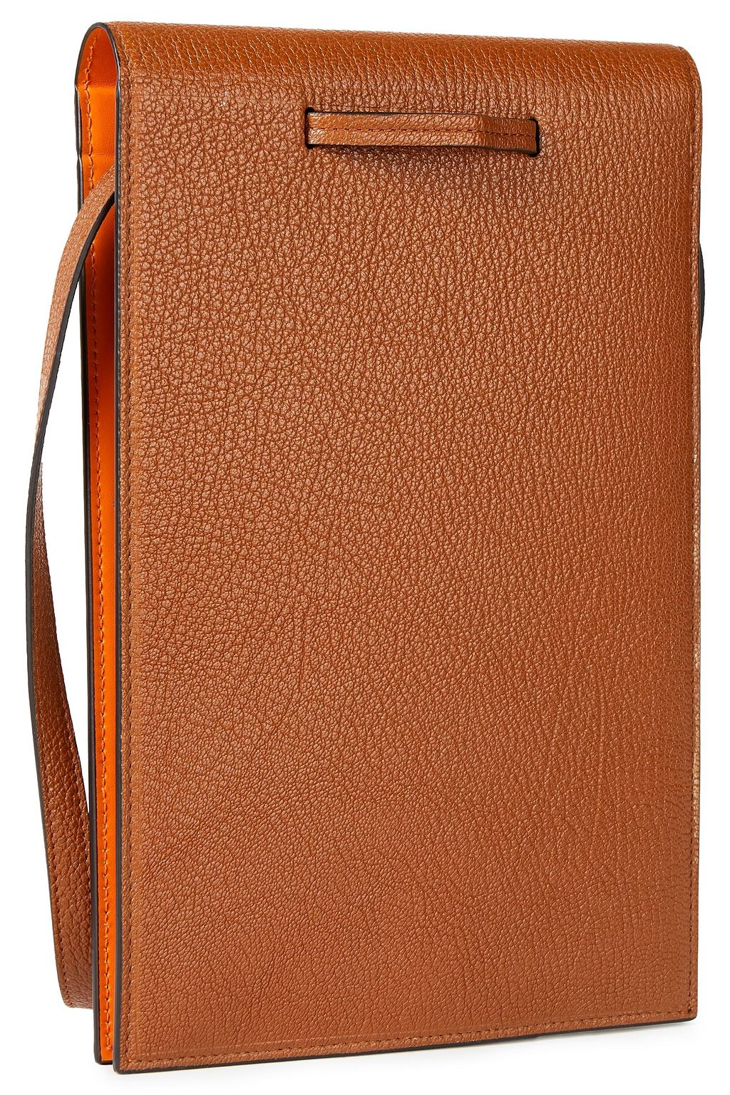 LANVIN Textured-leather travel wallet