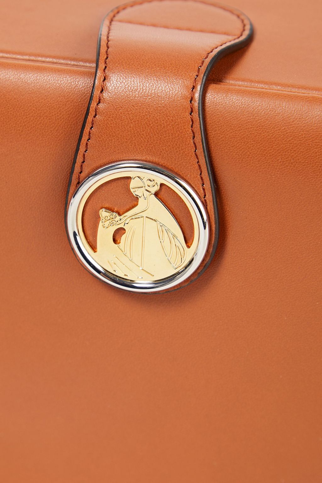 LANVIN Bento Box logo-embellished leather shoulder bag