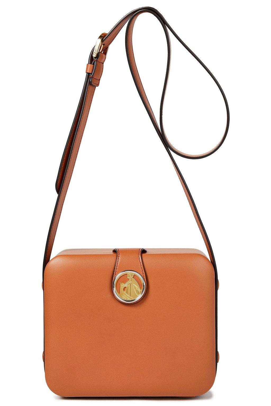 LANVIN Bento Box logo-embellished leather shoulder bag