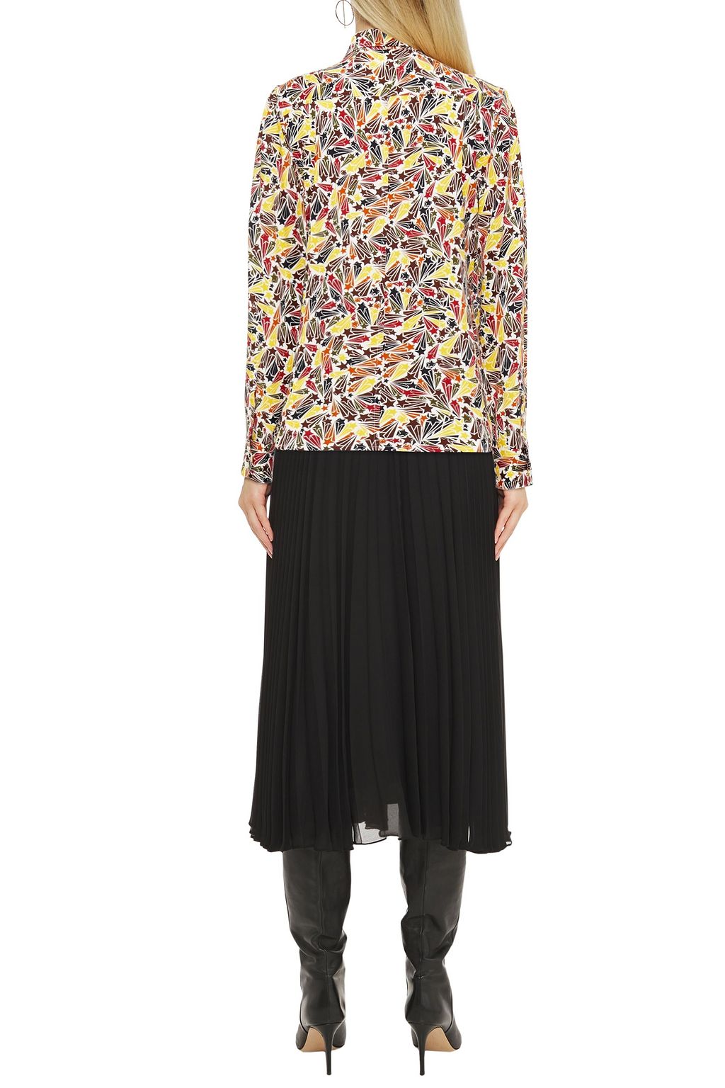 VICTORIA BECKHAM Printed crepe shirt