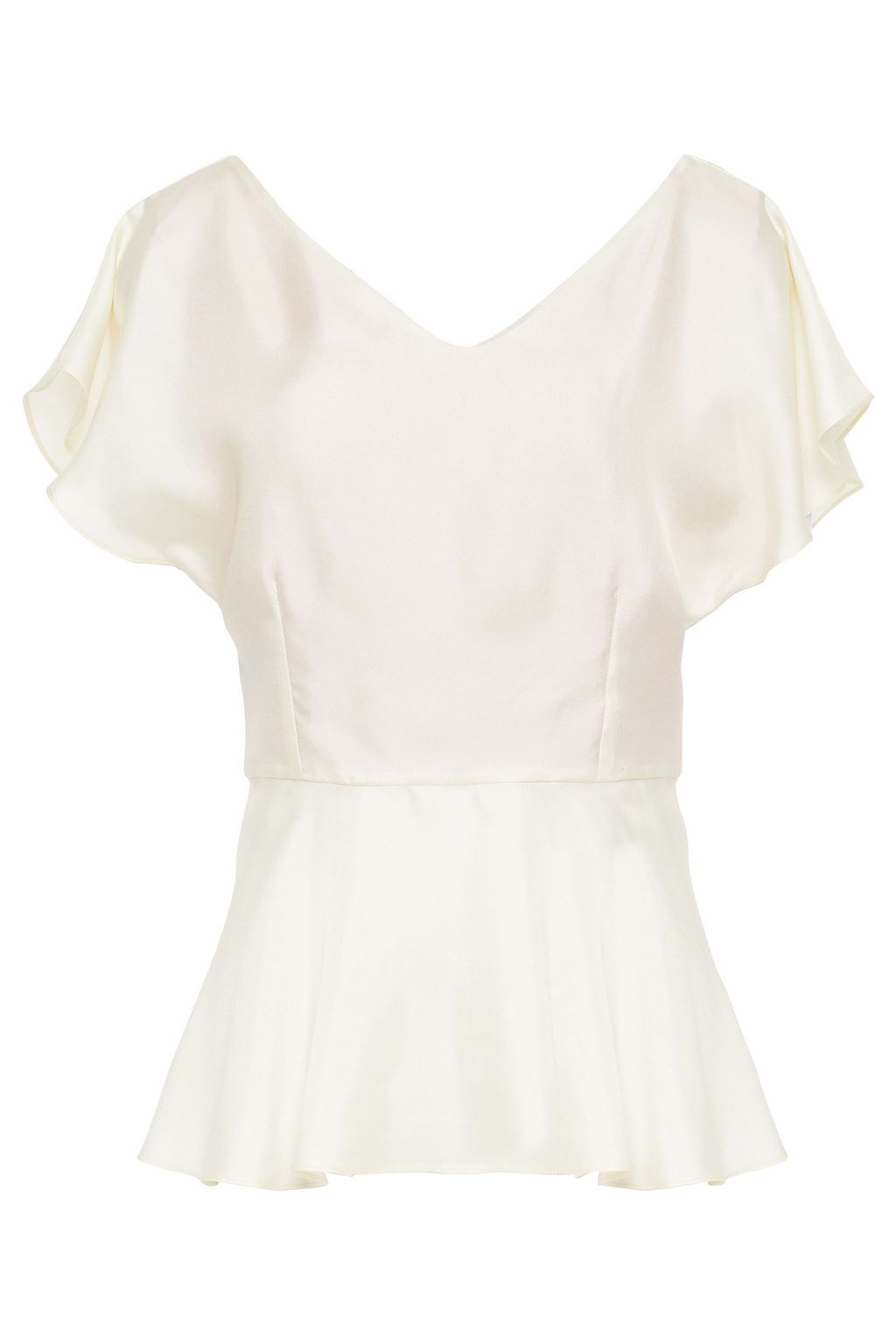 silk peplum top