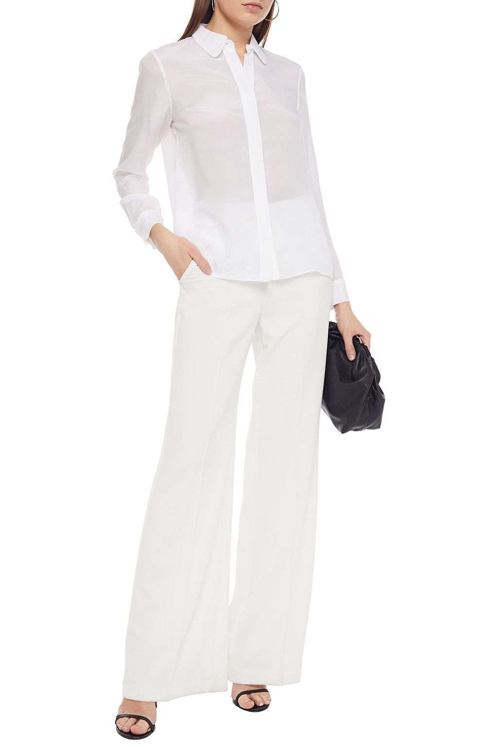 ALICE + OLIVIA Silk crepe de chine shirt