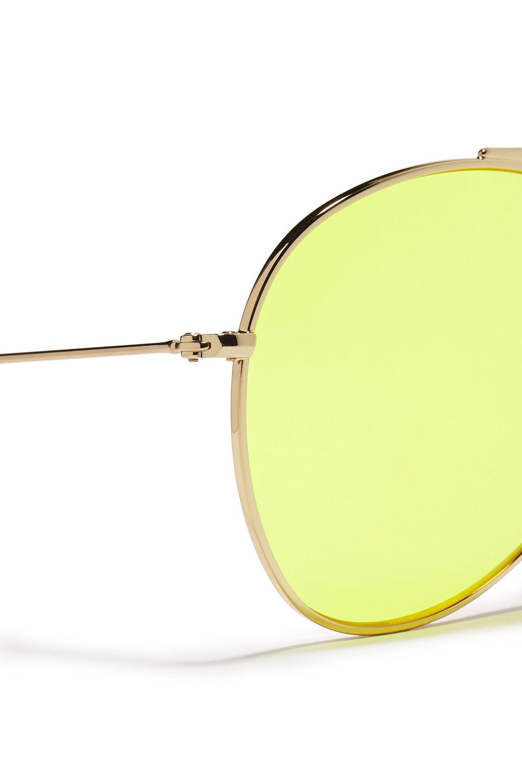 ACNE STUDIOS Aviator-style gold-tone mirrored sunglasses